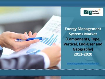 Energy Management Systems Market (Components, Type, Vertical, End-User and Geography) 2013-2020