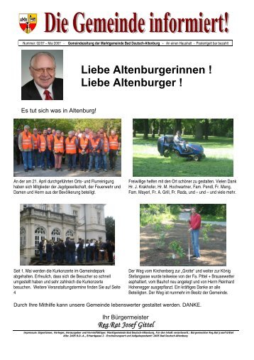 Reg.Rat Josef Gittel - Bad Deutsch-Altenburg