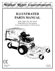 ILLUSTRATED PARTS MANUAL - Walker Mowers