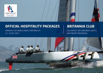 OFFICIAL HOSPITALITY PACKAGES BRITANNIA CLUB