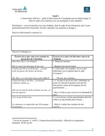 grille d'observation de l'enseignant par lui-mÃªme - CPASS