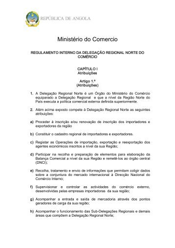 Regulamento Interno da DelegaÃ§Ã£o Regional Norte do ... - saflii