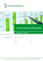 bank&compliance-Newsletter - Bank und Compliance