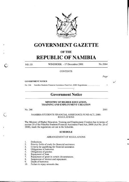 Government Gazette Saflii