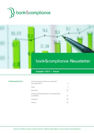 bank&compliance-Newsletter, Ausgabe 1/2013 - UniversitÃ¤t Siegen