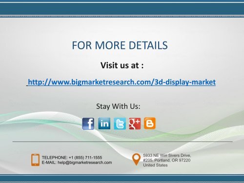in-depth analysis of Global 3D Display Market 2013-2020