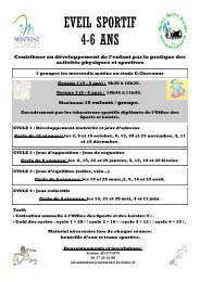 EVEIL SPORTIF 4-6 ANS - Montrond-les-Bains