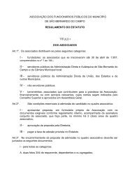 Regulamento do Estatuto - Associação dos Funcionários Públicos ...