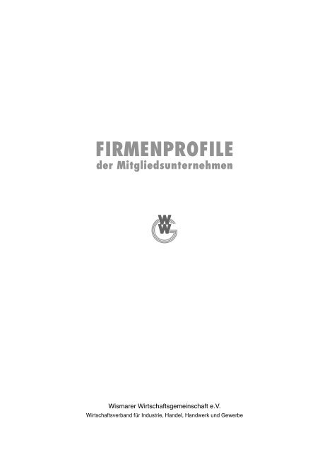 W W FIRMENPROFILE - Wismar-Net