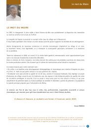 Bulletin municipal janvier 2007 - Saint-Etienne-du-Bois