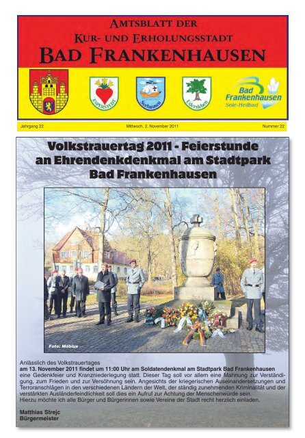 Volkstrauertag 2011 - Bad Frankenhausen