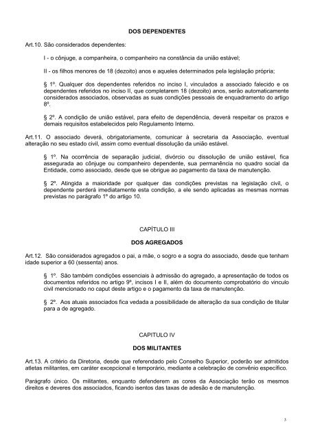 Estatuto - Associação dos Funcionários Públicos de São Bernardo ...