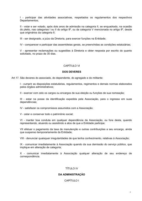 Estatuto - Associação dos Funcionários Públicos de São Bernardo ...