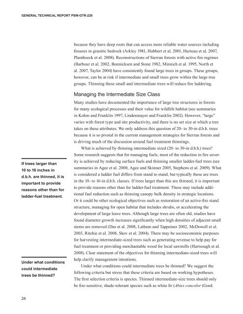 An Ecosystem Management Strategy for Sierran Mixed-Conifer Forests