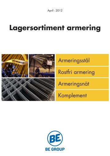 Lagersortiment armering - BE Group