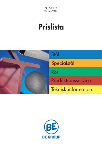 Prislista - BE Group