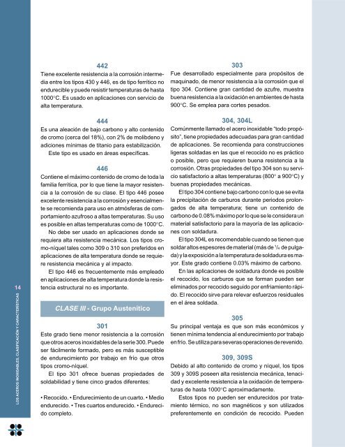 Características y Clasificación de los Aceros Inoxidables - iminox