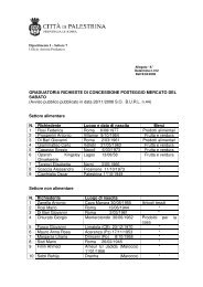 graduatoria richieste posteggio 2009.pdf - Comune di Palestrina