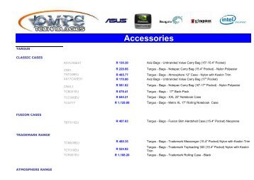 Accessories - Komps Technologies CC
