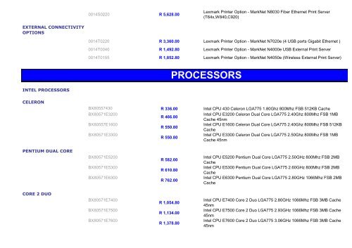 Accessories - Komps Technologies CC