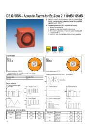 DS 10 / DS 5 – Acoustic Alarms for Ex-Zone 2 110 ... - Marin Supply AS