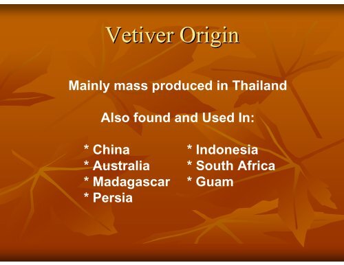 Watershed Restoration by Using Vetiver Grass Systems (VGS) for ...