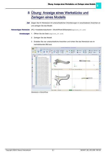 Schulungsunterlagen Schulungsunterlagen WorkXPlore 3D ...