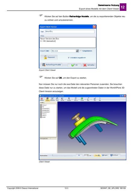 Schulungsunterlagen Schulungsunterlagen WorkXPlore 3D ...