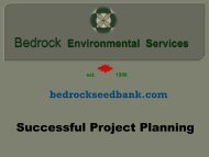Trace Johnston, Bedrock Environmental Services