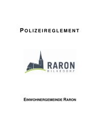 Polizeireglement der Gemeinde Raron _formatiert