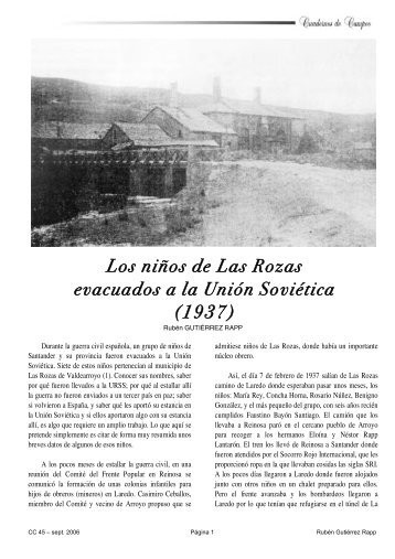 Los niÃ±os de Las Rozas evacuados a la UniÃ³n SoviÃ©tica (1937) - Arija