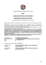 Regulations - ACI Sport Italia