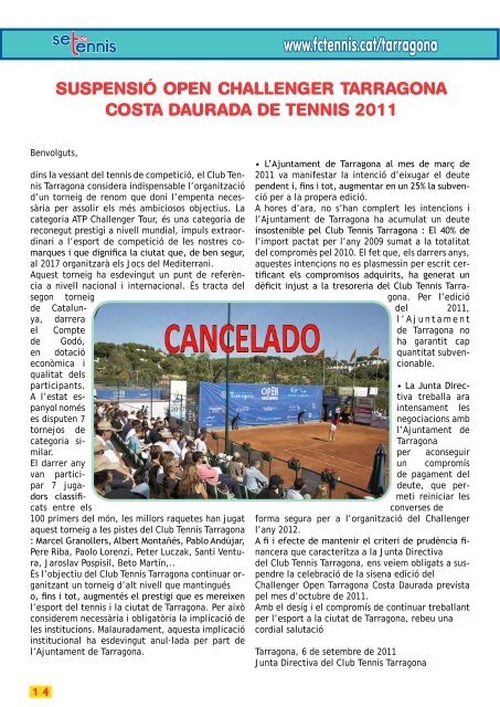 seennis - FederaciÃ³ Catalana de Tennis