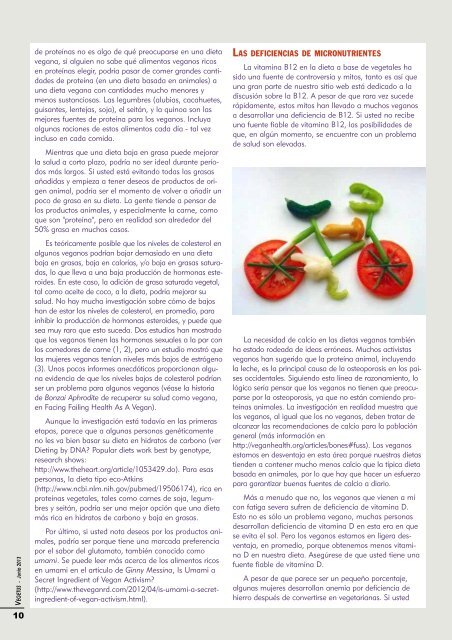 Descarga en PDF la revista Vegetus nÂº 21 - UniÃ³n Vegetariana ...