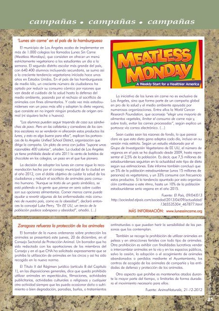 Descarga en PDF la revista Vegetus nÂº 21 - UniÃ³n Vegetariana ...