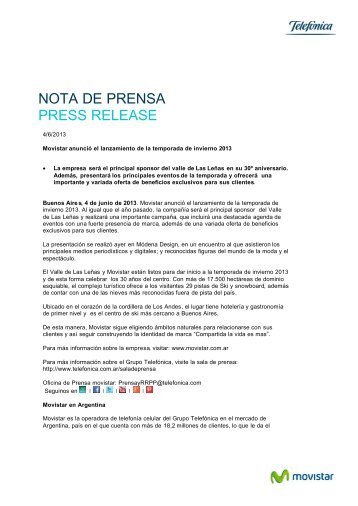 en pÃ¡gina nueva (PDF 41 KB) - Sala de prensa - TelefÃ³nica