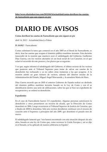 DIARIO DE AVISOS - Plataforma Nacional de Afectados por la Ley ...