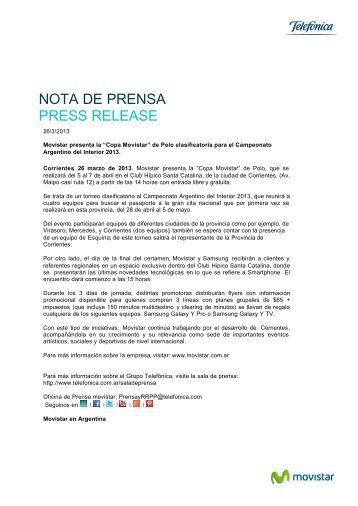 en pÃ¡gina nueva (PDF 40 KB) - Sala de prensa - TelefÃ³nica