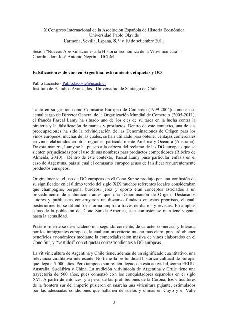 Falsificaciones de vino en Argentina - AsociaciÃ³n espaÃ±ola de ...