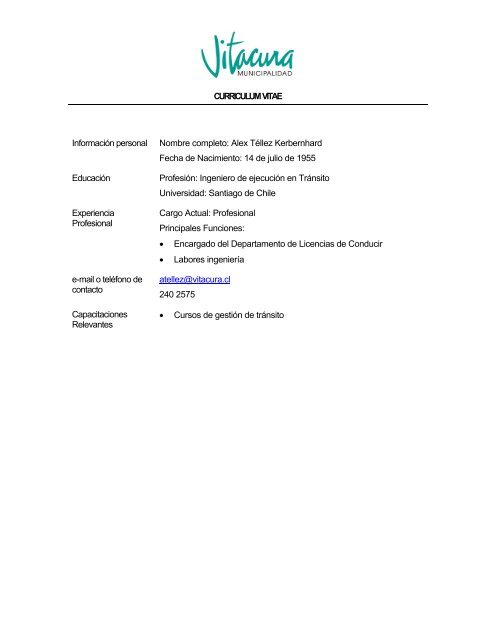 documento - Municipalidad de Vitacura