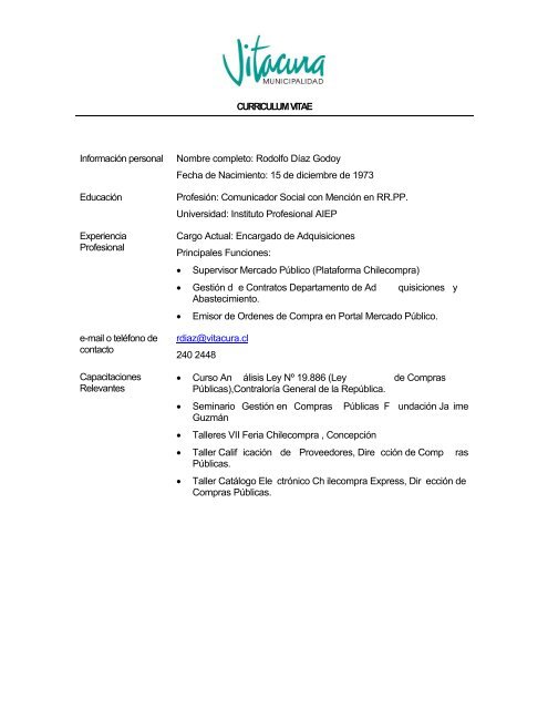 documento - Municipalidad de Vitacura