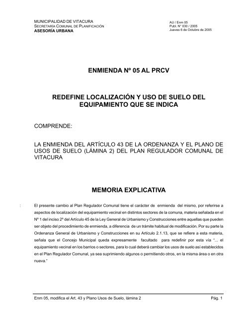 documento - Municipalidad de Vitacura