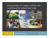 evaluation of cuba's water and wastewater infrastructure