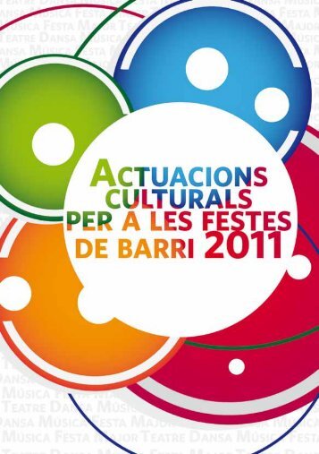 CatÃ leg d'actuacions culturals per a les festes de barri 2011