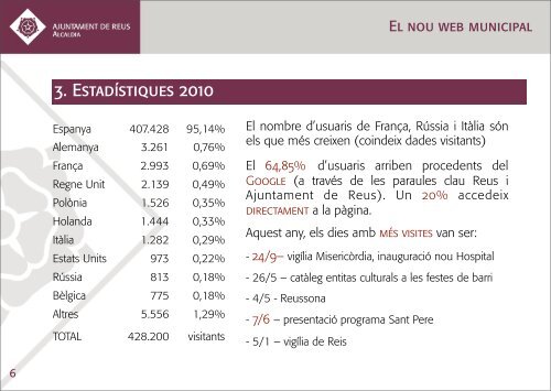 PresentaciÃ³ del nou lloc web Reus.cat - Ajuntament de Reus