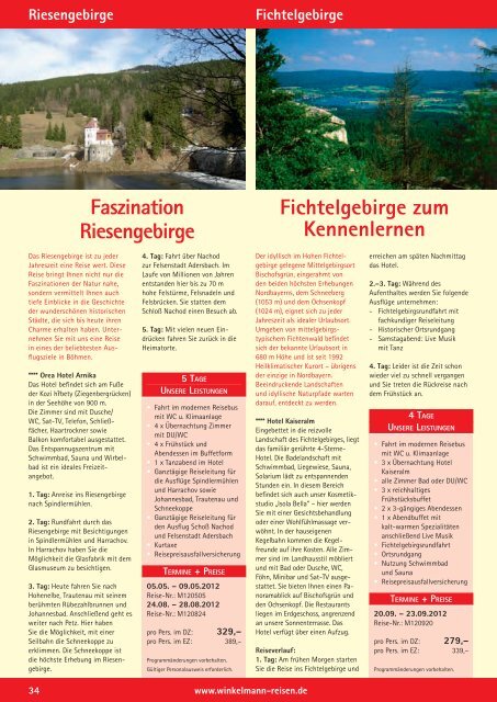 Reisekatalog als PDF - Winkelmann: Reisen