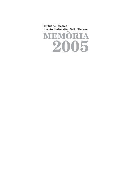 MEMORIA 2005 IR-HUVH - VHIR