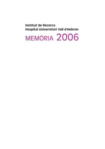 MemÃ²ria 2006 - VHIR