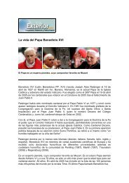 La vida del Papa Benedicto XVI - El Diario Exterior