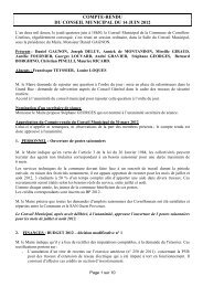 compte-rendu du conseil municipal du 14 juin - Cornillon-Confoux